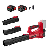 21V Electric Cordless Leaf Blower with 2*3.0Ah Batteries and Charger 6 Speed Mode for Lawn Care, Patio, Blowing Leaves
