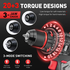 Reindeer Tools Rudolph 16V 3/8" Cordless Impact Drill Driver Kit-2