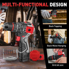 Reindeer Tools Rudolph 16V 3/8" Cordless Impact Drill Driver Kit-5