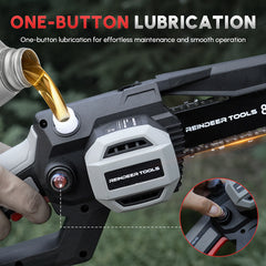 Reindeer Tools Dasher Cordless Mini Chainsaw – 6" / 8" Kit