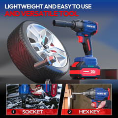 20V 1/2in Impact Wrench 350Nm 500Nm