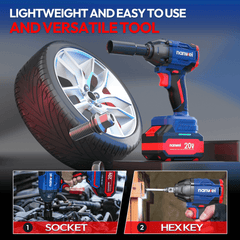 20V 1/2in Impact Wrench W/Battery and Charger - W8350