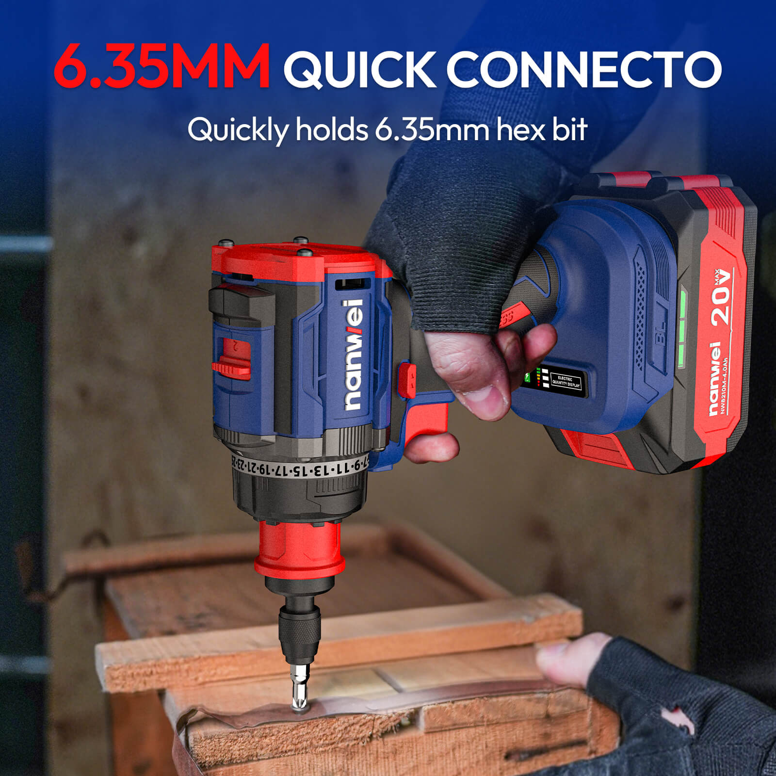 20V 4 IN 1 Multi Head Cordless Drill Set D8219P