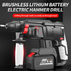 20V Brushless Rotary Hammer Drill 4-in-1 Multifunction Tool