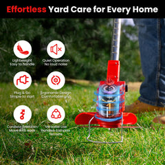 12V Cordless Electric Weed Wacker – 3-in-1 Brush Cutter & Grass Trimmer for Large Yards & Gardens-4