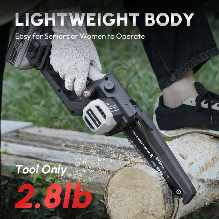 Reindeer Tools Dasher Cordless Mini Chainsaw – 6" / 8" Kit