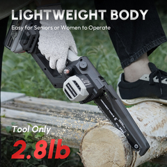 Reindeer Tools Dasher Cordless Mini Chainsaw – 6" / 8" Kit
