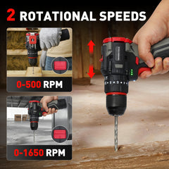 Reindeer Tools Rudolph 16V 3/8" Cordless Impact Drill Driver Kit-3