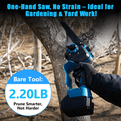 6 and 8 Brushless Motor Cordless Electric Mini Chainsaw with Auto Oiler for Garden & Yard-1
