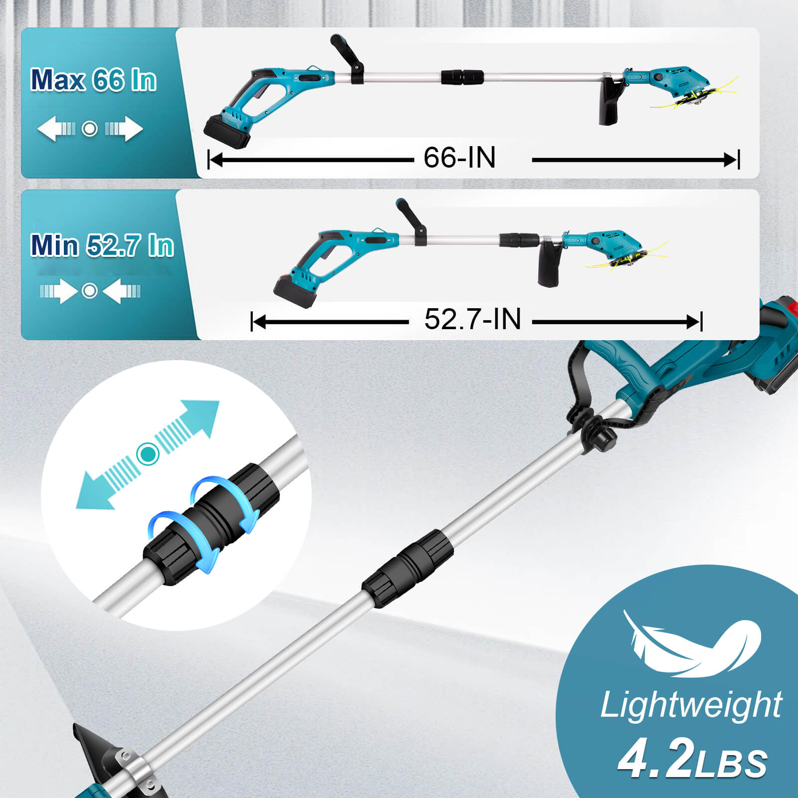 Brushless Motor Cordless String & Edger Trimmer for DIY Lawn & Yard Tool