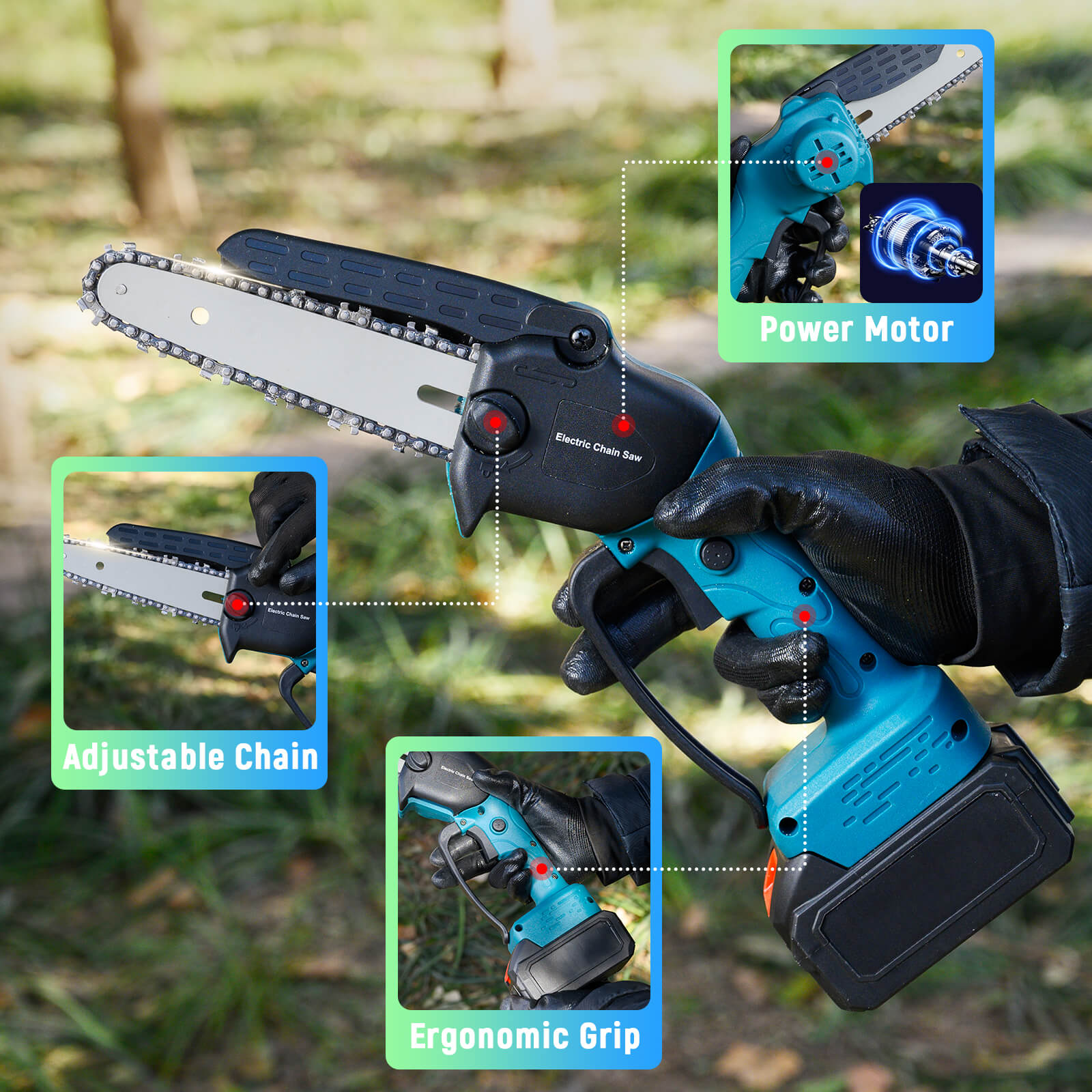 Compact & Powerful 6-Inch Mini Chainsaw for Easy Home Use-4