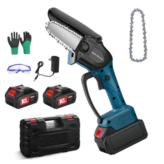 Cordless Brushless Mini Chainsaw 4" – 3.0Ah Battery-1