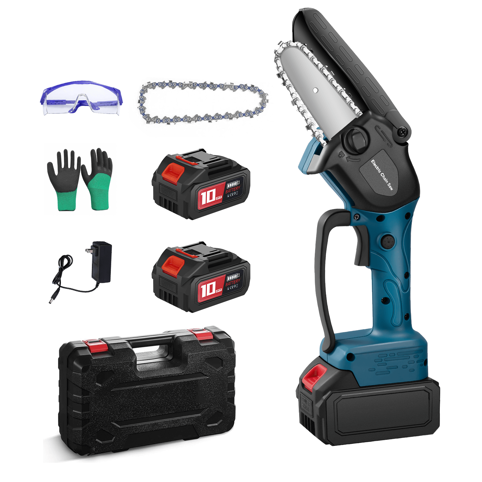 Cordless Brushless Mini Chainsaw 4"  for DIY, Pruning & Wood Cutting-1