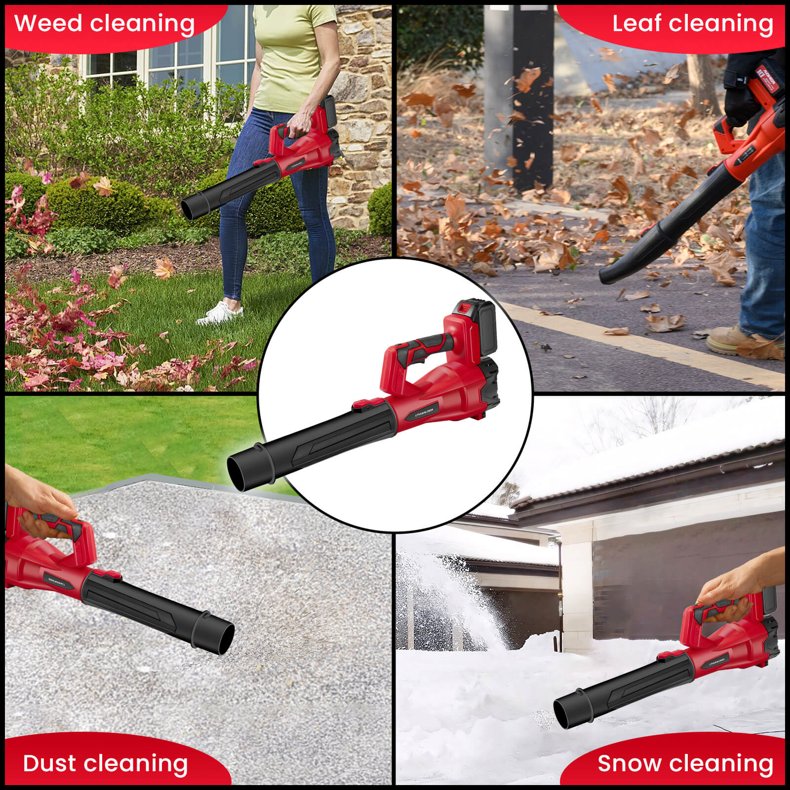 Cordless Leaf Blower for Lawn, Patio & Driveway Fast & Efficient Cleaning-6