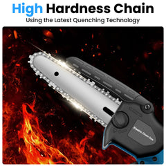 Durable 6-Inch Mini Chainsaw with Brushless Motor for Tough Cuts-3