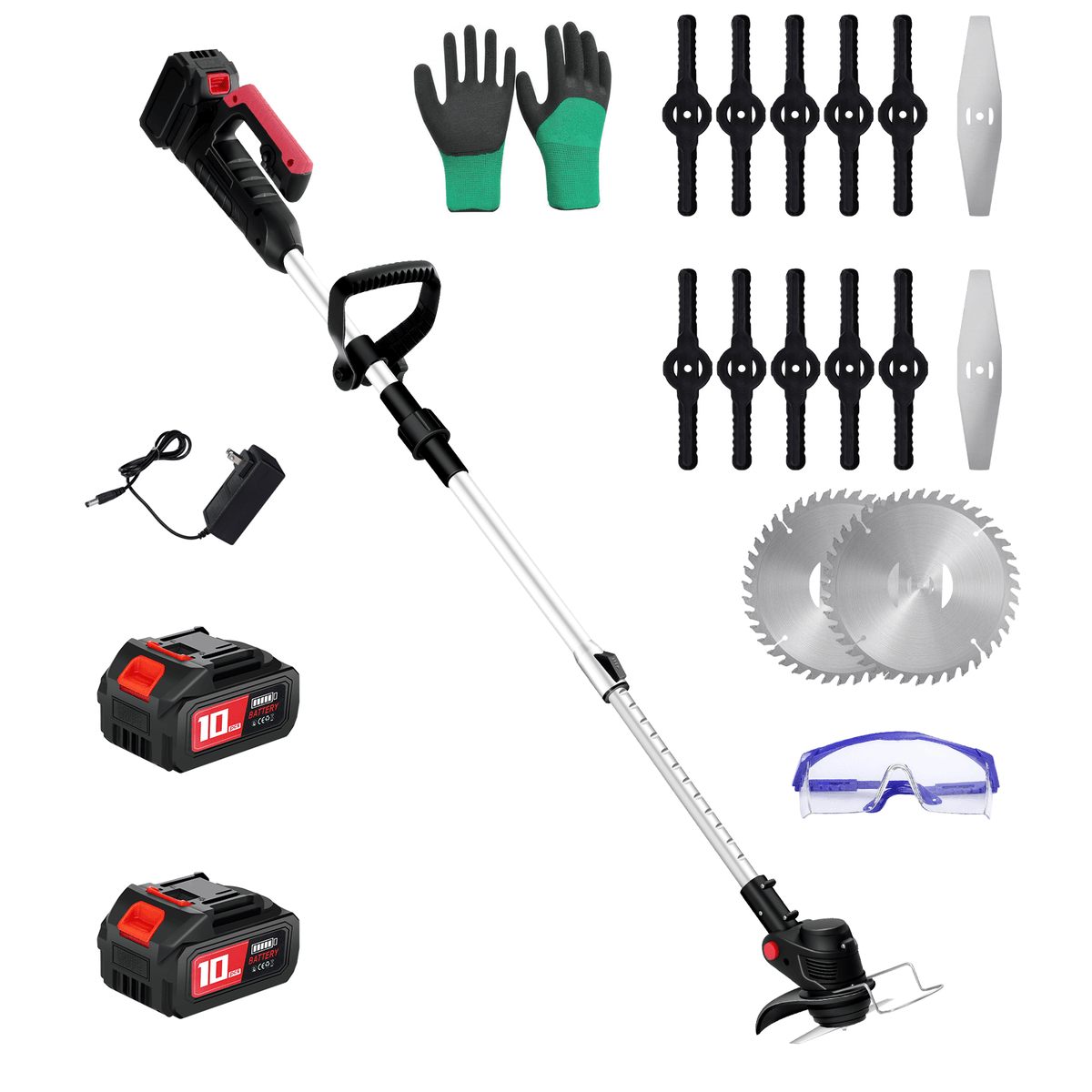 Electric Cordless Weed Wacker Foldable 6" DIY Trimmer for Home & Garden-1