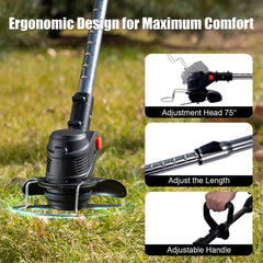 Electric Cordless Weed Wacker Foldable 6" DIY Trimmer for Home & Garden-2