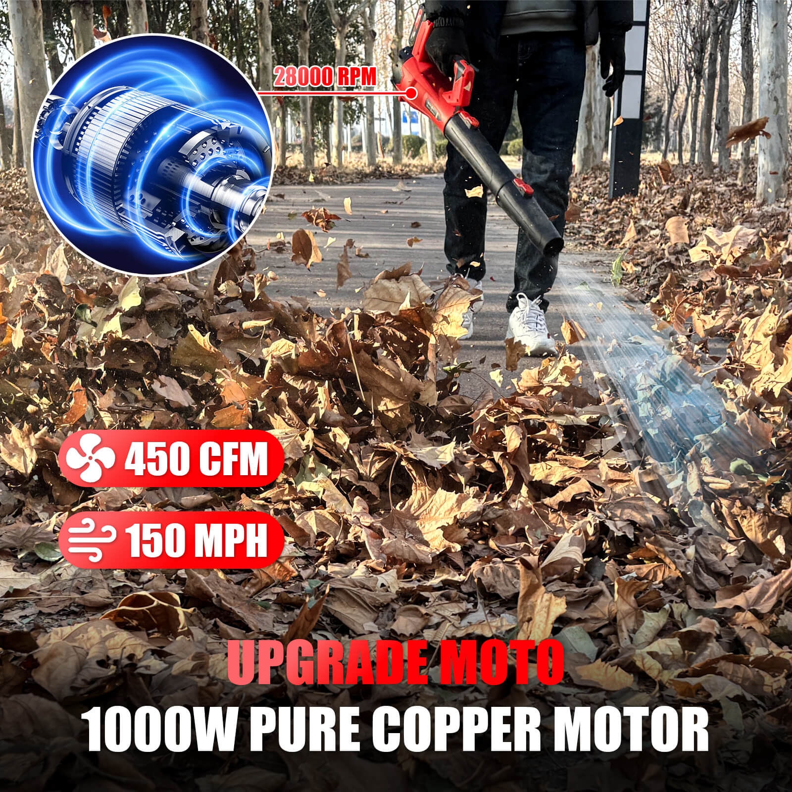 Electric Leaf Blower Cordless Reindeer RCL100-2