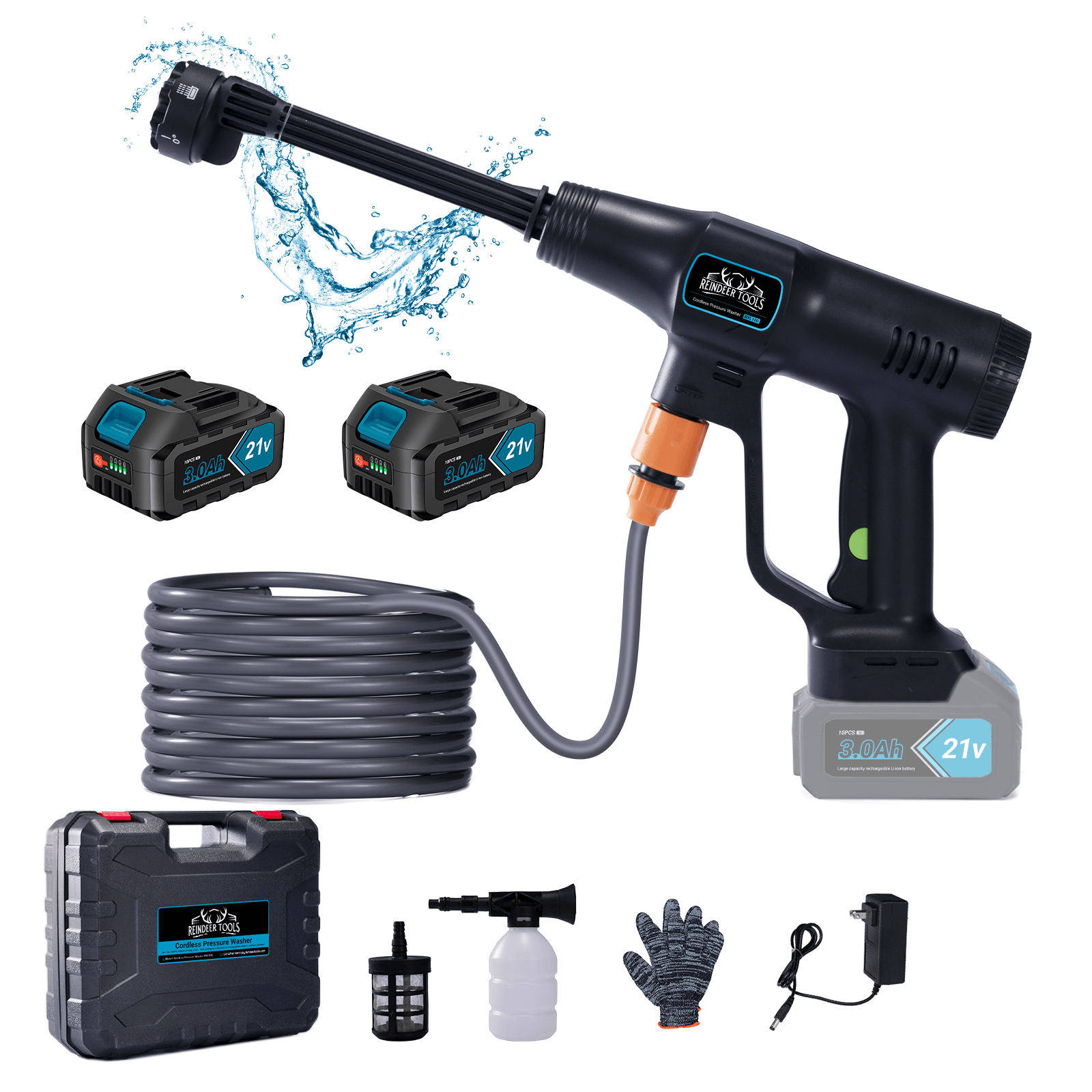 Electric Pressure Washer Portable Sprayer Washer for Camping Pet Cleaning-1