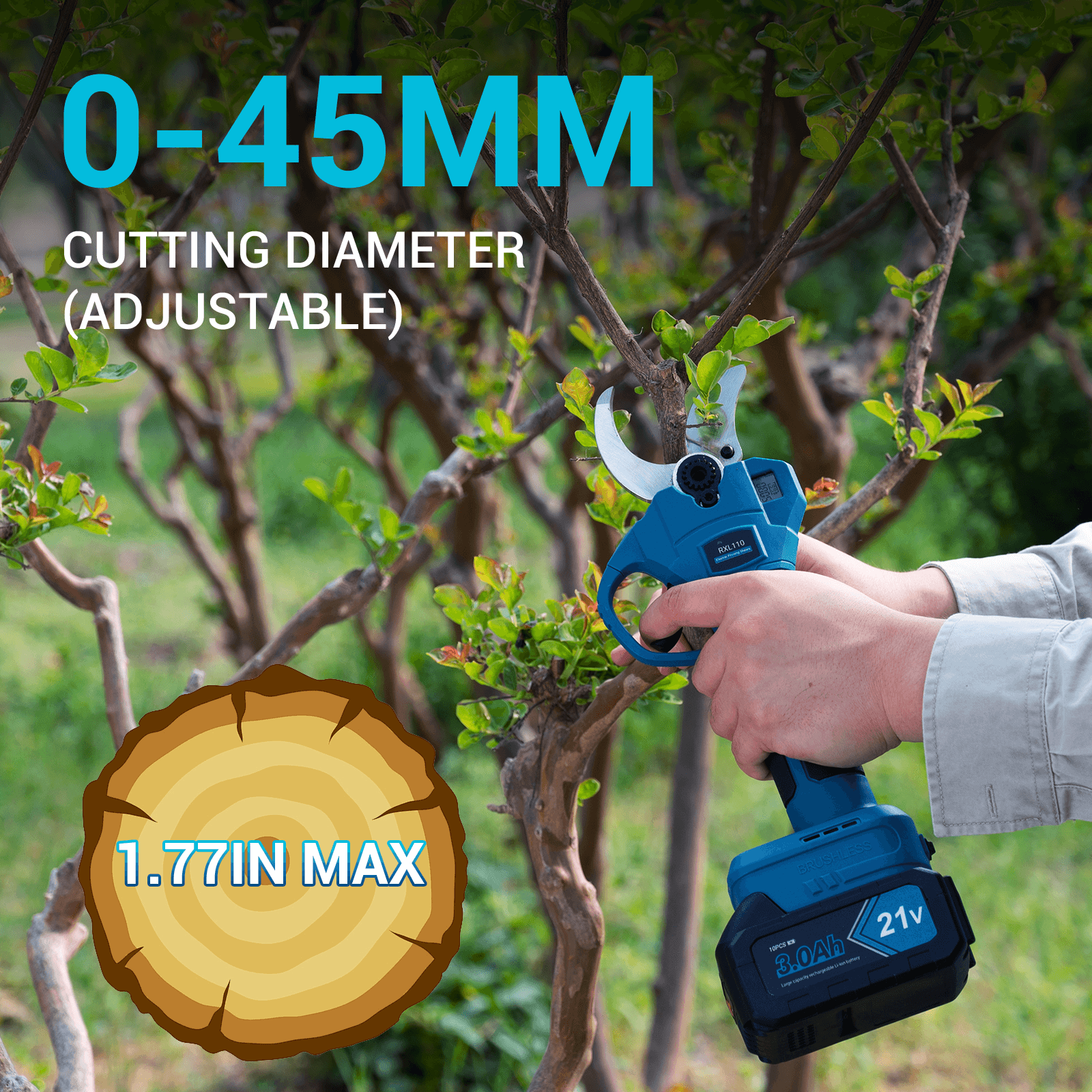 Electric Pruning Shears 1.77″ Reindeer RXL110-2