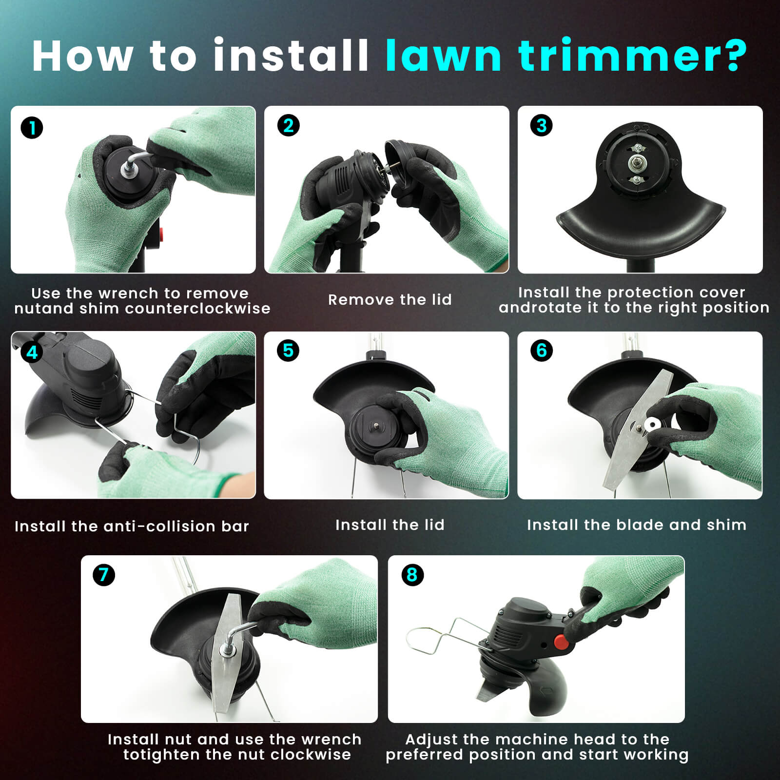 How_to_Install_a_Lawn_trimmer-Reindeer_RGL110