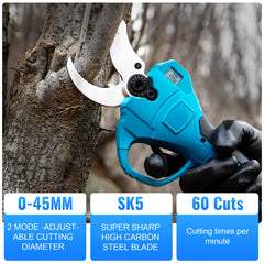 Lightweight 1.77″(45mm) Cordless Electric Pruning Shears Easy-to-Use for Women & Seniors-2