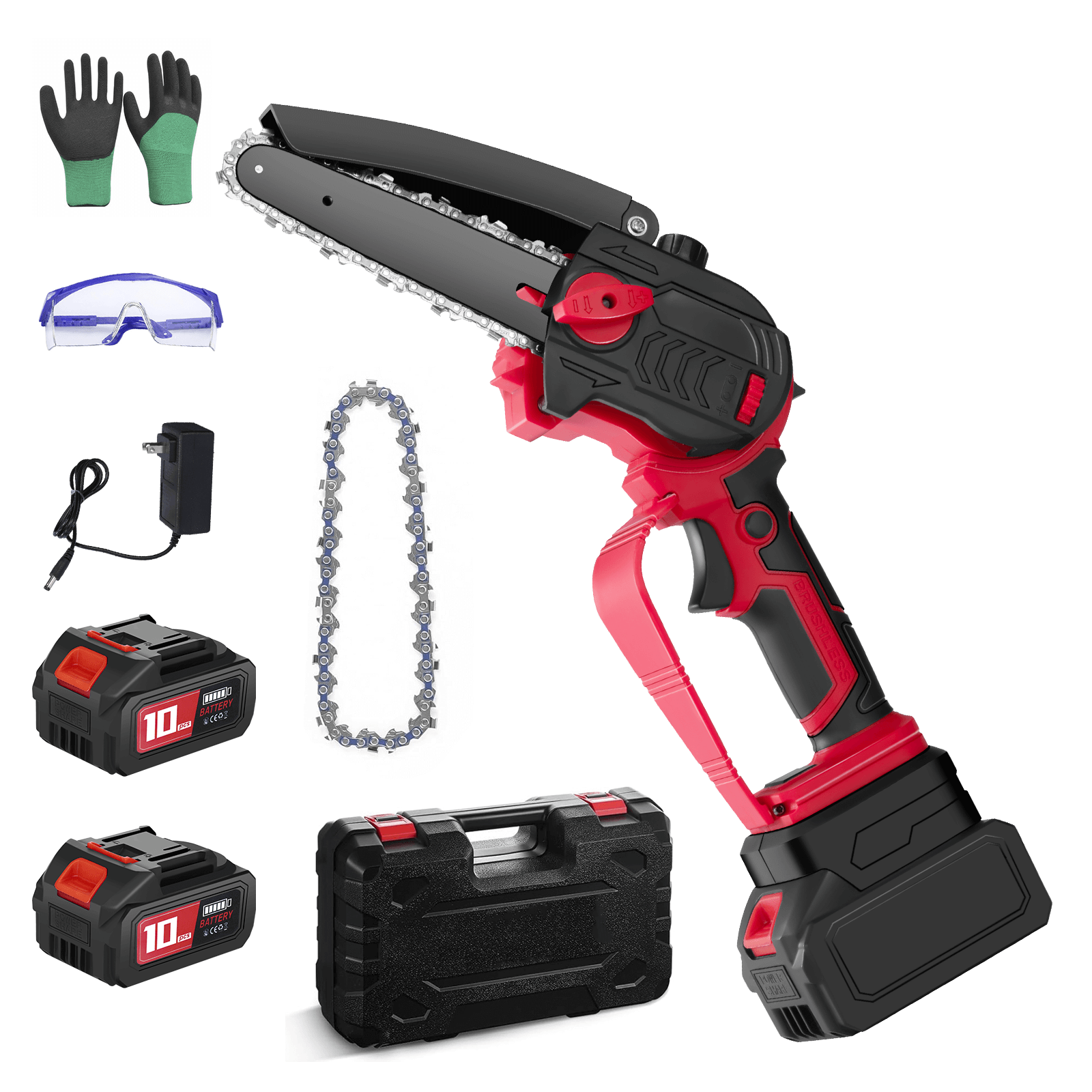 Lightweight 8" Cordless Mini Chainsaw Easy to Use for Women & Seniors-1