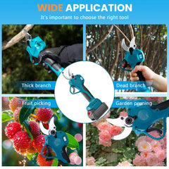 Lightweight Cordless 1.37″(35mm)  Pruning Shears – Easy-to-Use Electric Clippers for Women & Seniors-3