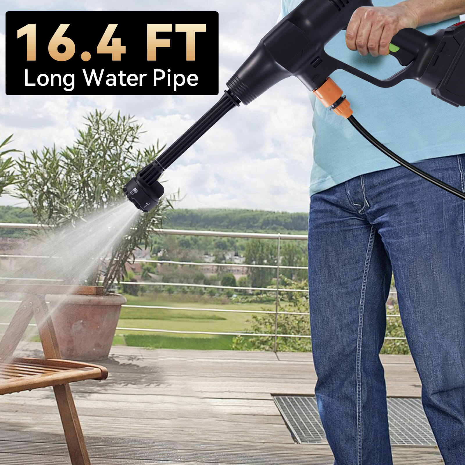 Portable Cordless Pressure Washer with 6-in-1 Nozzel Take Power Cleaning Anywhere-6