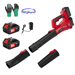 Powerful 21V Leaf Blower Dual 3.0Ah Batteries for Long Run Time-1