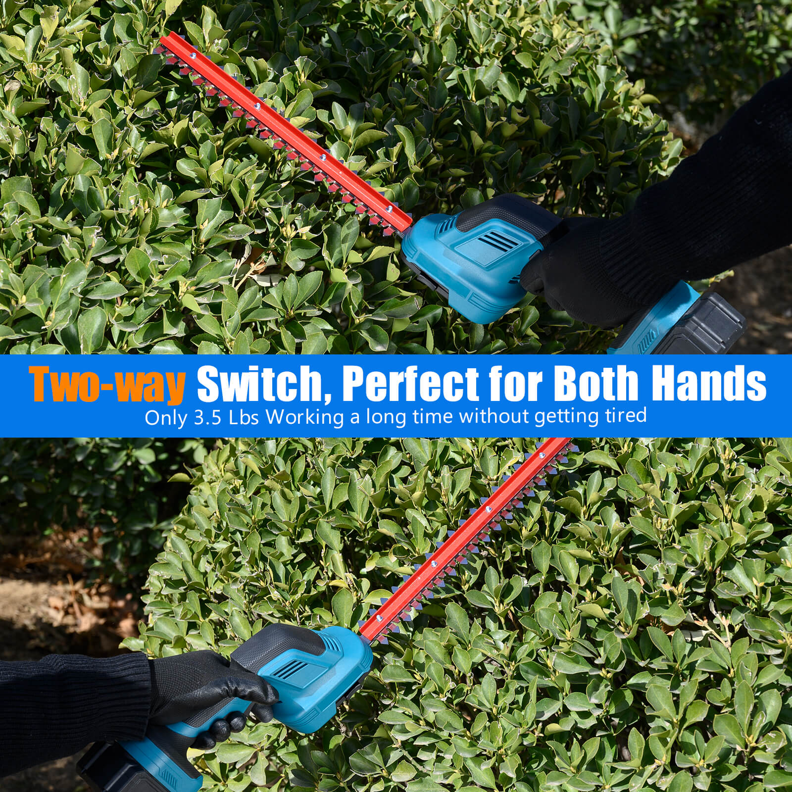 Reindeer 2-in-1 Cordless Hedge Trimmer for DIY Landscaping & Precision Cutting-4