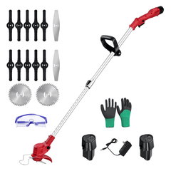 Cordless Weed Wacker for DIYers – 3-in-1 Electric String Trimmer & Brush Cutter, Adjustable for Home Improvement & Landscaping-1