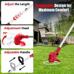 Cordless Weed Wacker for DIYers – 3-in-1 Electric String Trimmer & Brush Cutter, Adjustable for Home Improvement & Landscaping-3