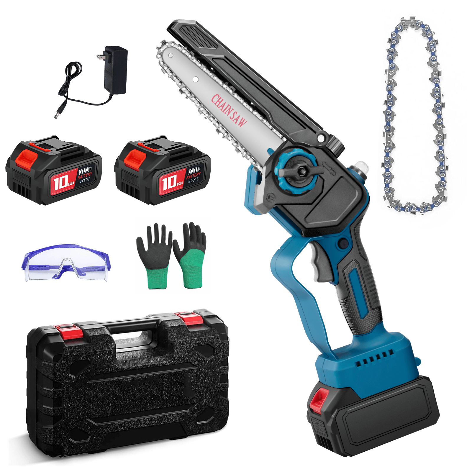 Reindeer 6" Cordless Mini Chainsaw Brushless Motor & Auto Oiler 3.0Ah Battery-1