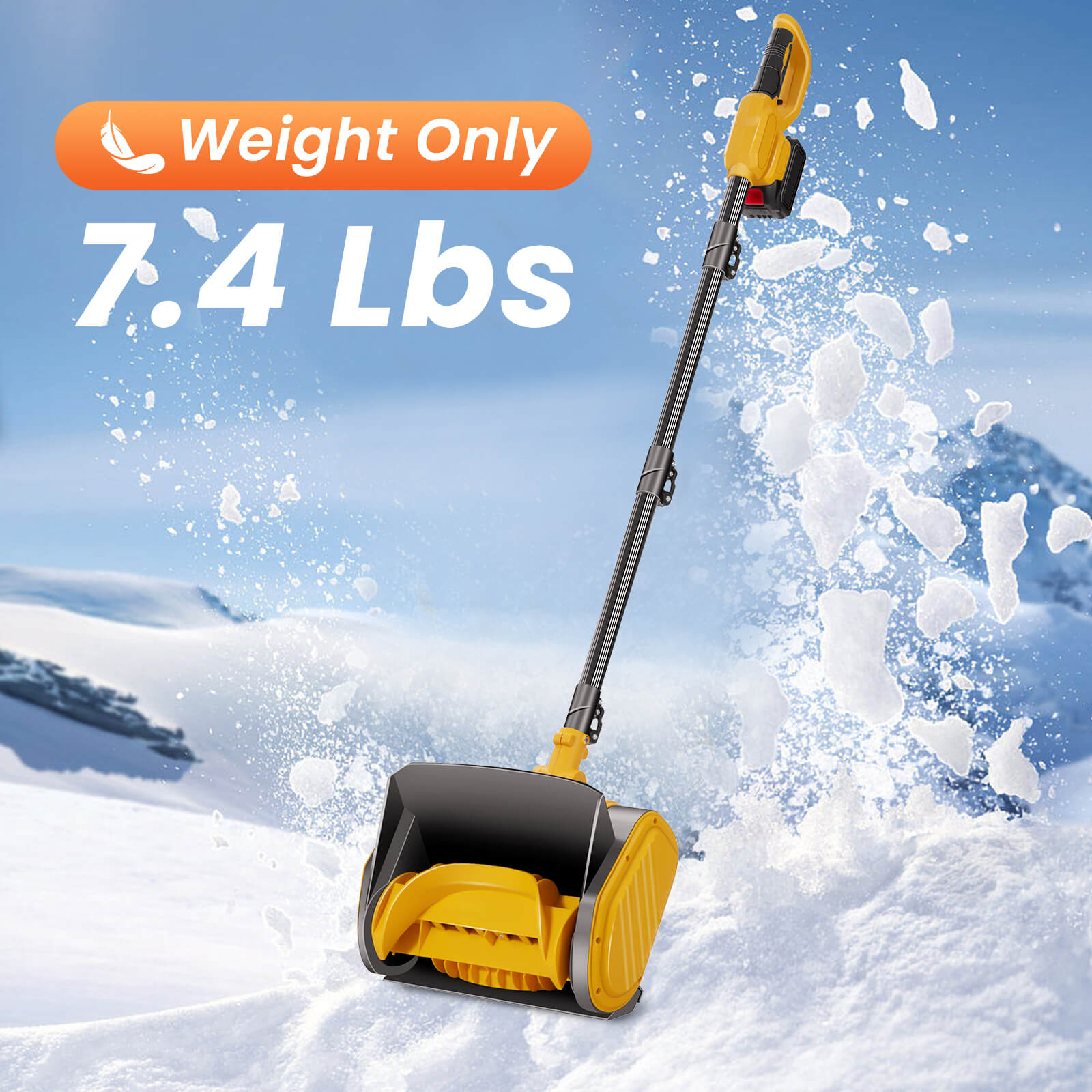 Reindeer Easy Snow Blower Cordless Lightweight Powerful for Seniors & Homeowners-4