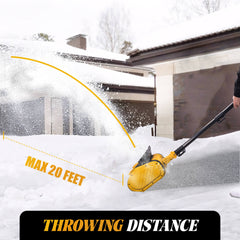 Reindeer Power Snow Shovel Cordless, Lightweight & Efficient for Driveways & Sidewalks-3