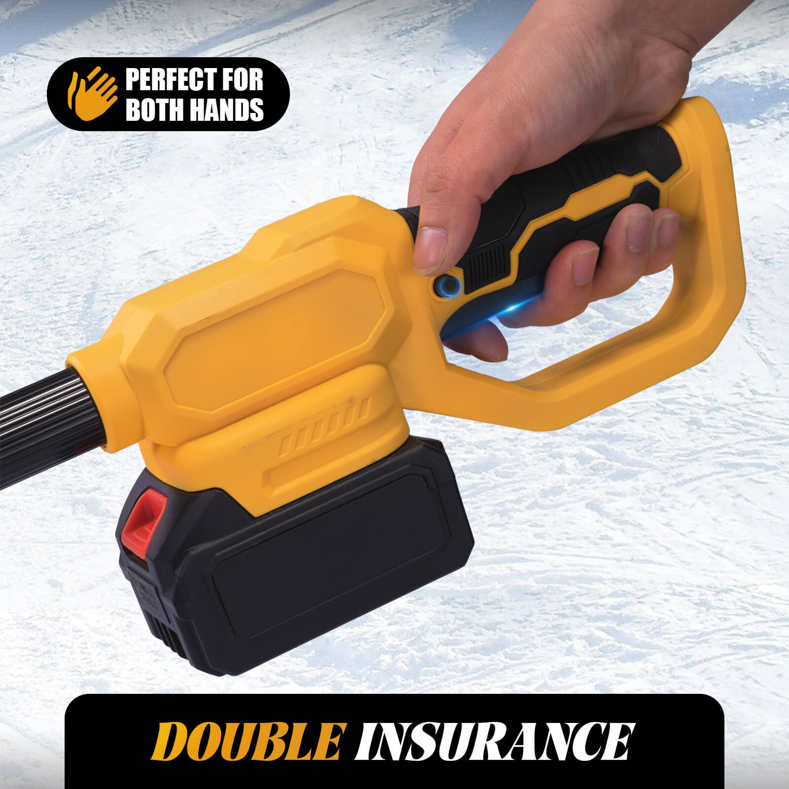 Reindeer Power Snow Shovel Cordless, Lightweight & Efficient for Driveways & Sidewalks-6