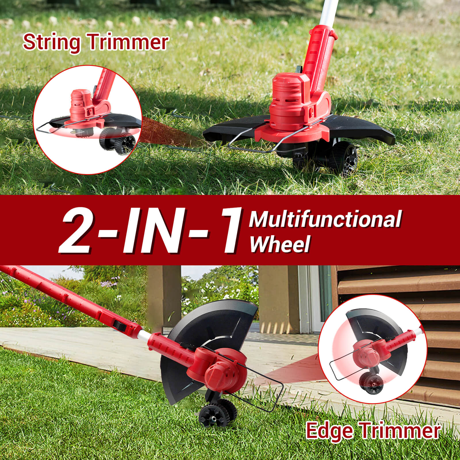 String Trimmer with Support Wheels Reindeer RGW100-2