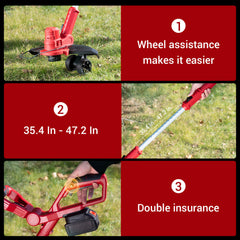 String Trimmer with Support Wheels Reindeer RGW100-5