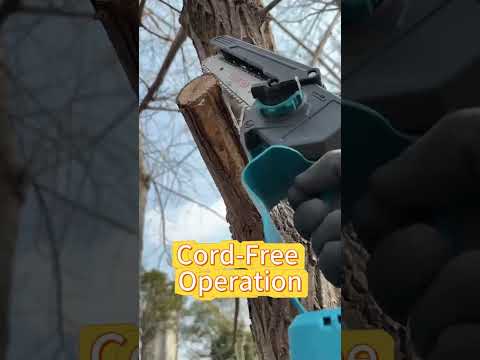 6" Lightweight Brushless Cordless Mini Chainsaw Easy-to-Use with Auto Oiler for Women & Seniors